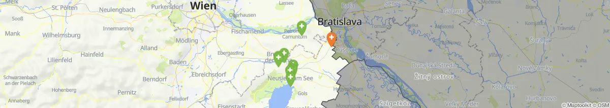Kartenansicht für Apotheken-Notdienste in der Nähe von Hundsheim (Gemeinde, Niederösterreich) (419)